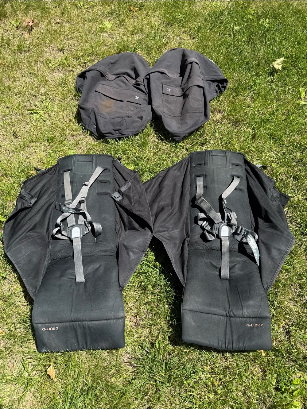 Uppababy glink 2 Replacement Seat Fabrics in Black